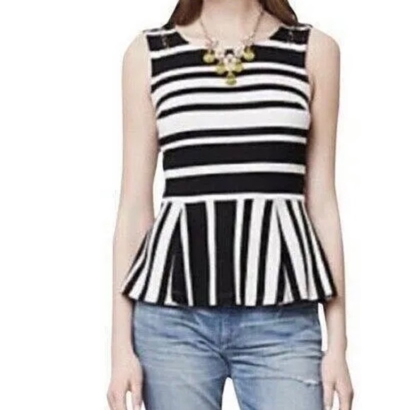 ANTHROPOLOGIE ANTONIA PEPLUM TOP SIZE MEDIUM - Picture 8 of 8